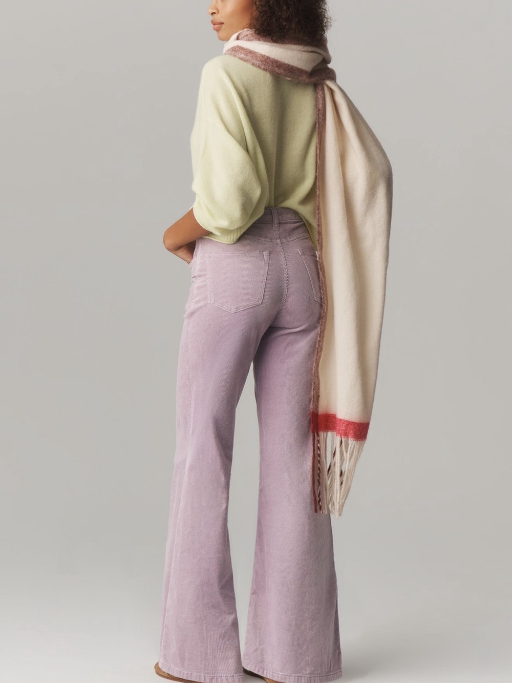 Pilcro The Robbie Corduroy High Rise Flare Pants NWOT - Picture 3 of 4